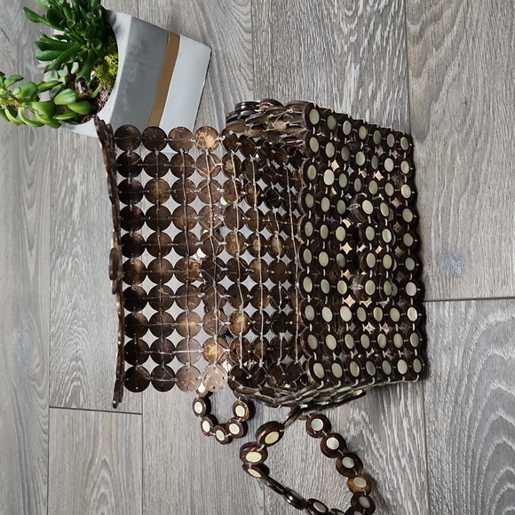 Vintage coconut tiki shell purse - Picture 4 of 10